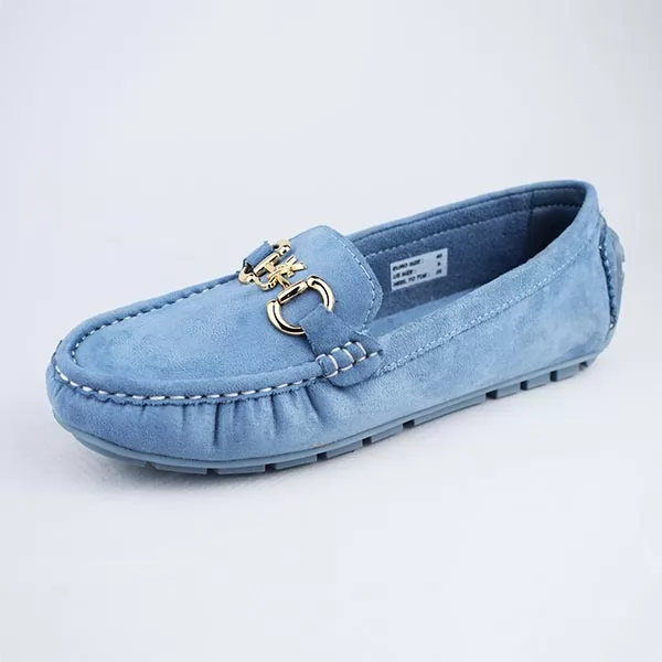 Mocassin pour femme  YS5483 bleu.......... sandale médicale femme confortable Maroc